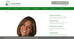 Desktop Screenshot of amaiagoenaortodoncia.com