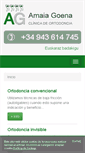 Mobile Screenshot of amaiagoenaortodoncia.com